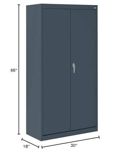 Sandusky Lee Value Line Metal Storage Cabinet, Charcoal