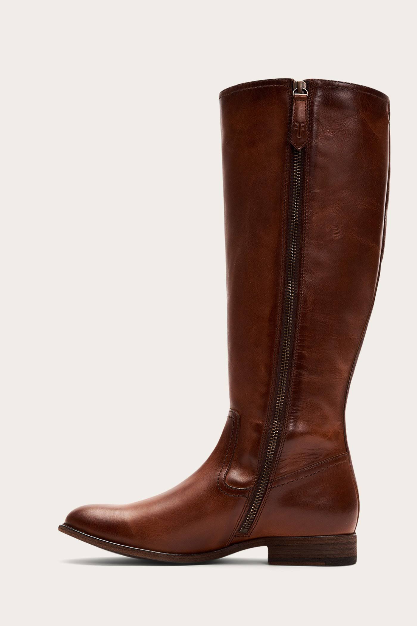 Frye Melissa Inside Zip Tall 3470894 - 6 / Caramel