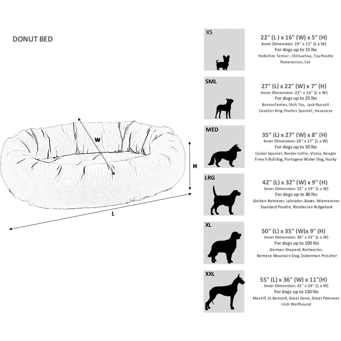 Bowsers Donut Dog Bed - Pet Supplies online store