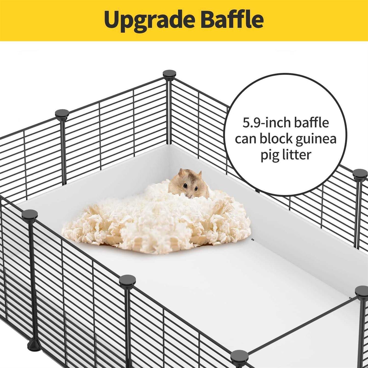 Eiiel Guinea Pig Cage,Indoor Habitat Cage with Waterproof Plastic Bottom,Playpen for Small Pet Bunny - Pet Supplies online store
