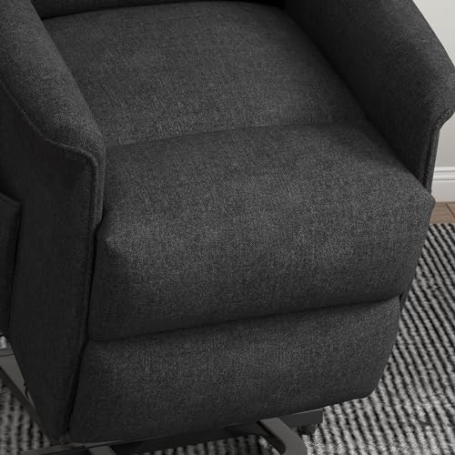 HOMCOM Power Lift Recliner Chair for Elderly, Easy Assembly, Fabric Lift Chair for Adults, Recliner Sofa with Remote Control