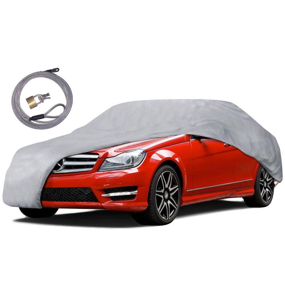 Motor Trend Auto Armor All Weather Proof Universal Fit Car Cover -