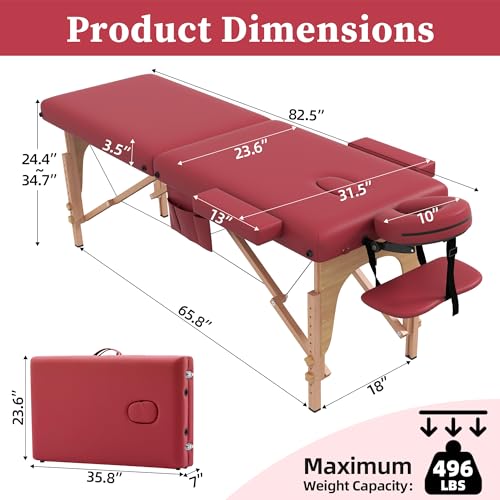 civama Massage Table Massage Bed Portable