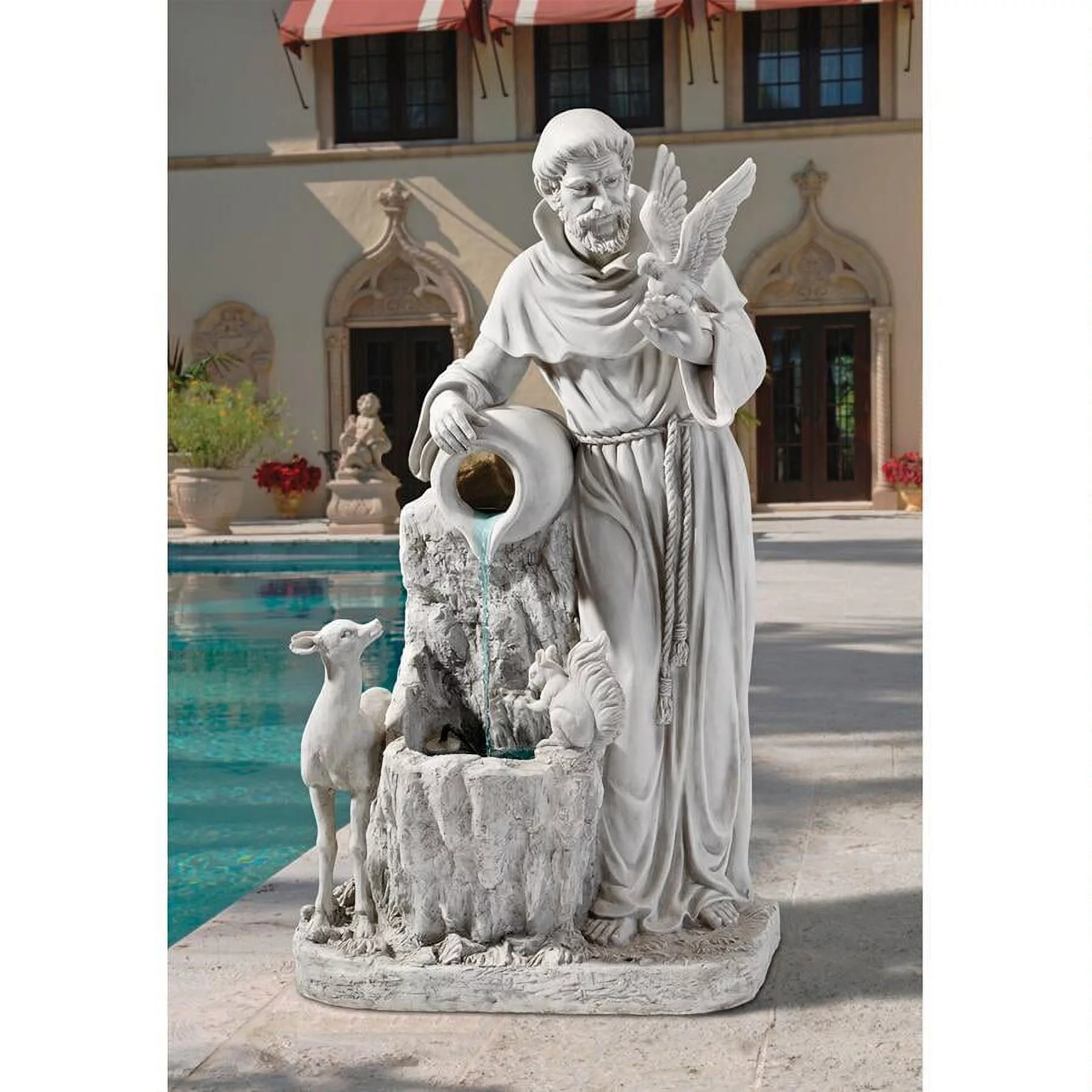 Design Toscano St. Francis' Life-Giving Waters Fountain - Curated Treasures Market