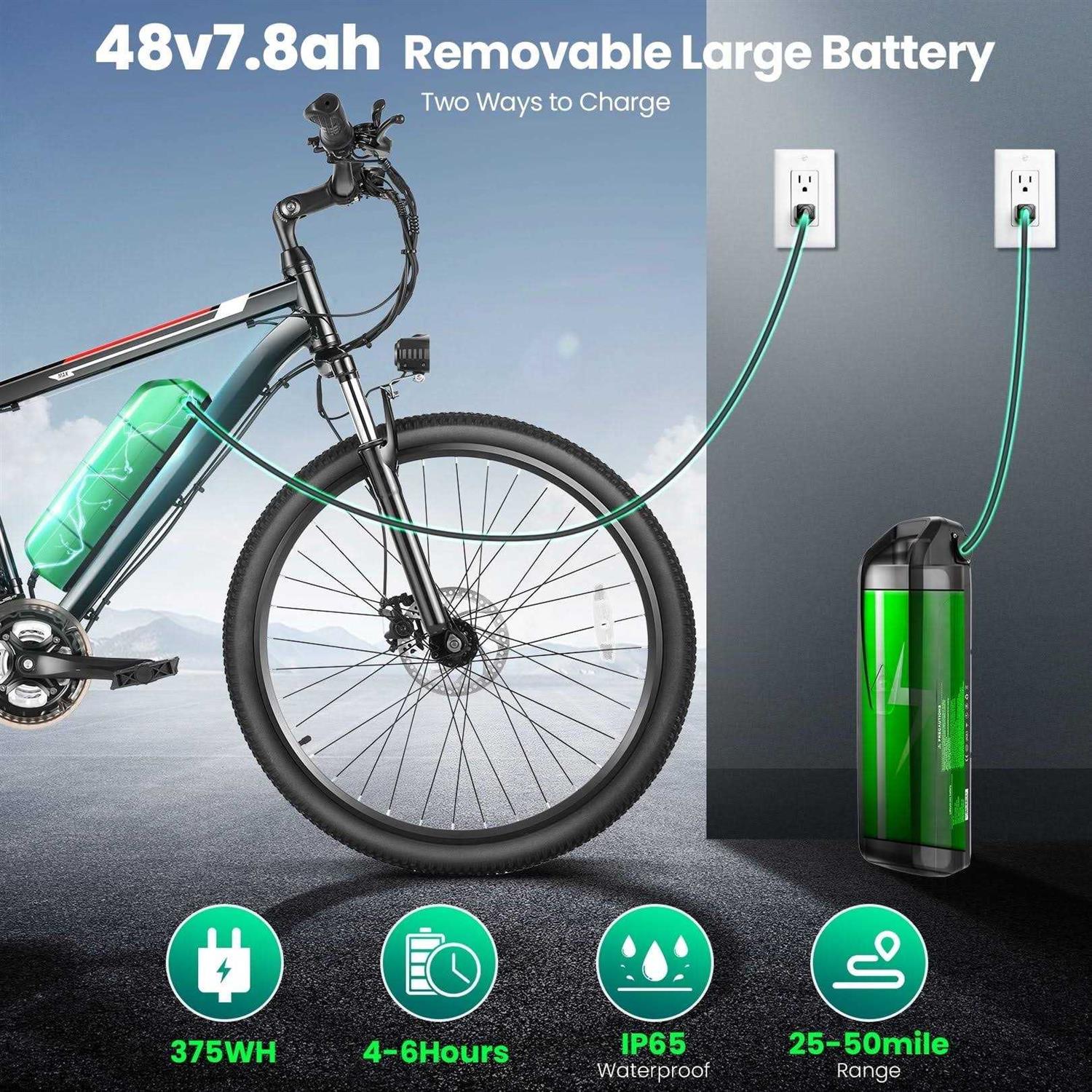 Gocio 500w Electric Bike 26 inch Electric Bicycle for Adults with Cruise Control System Ebike - Sports Supplies Online Store