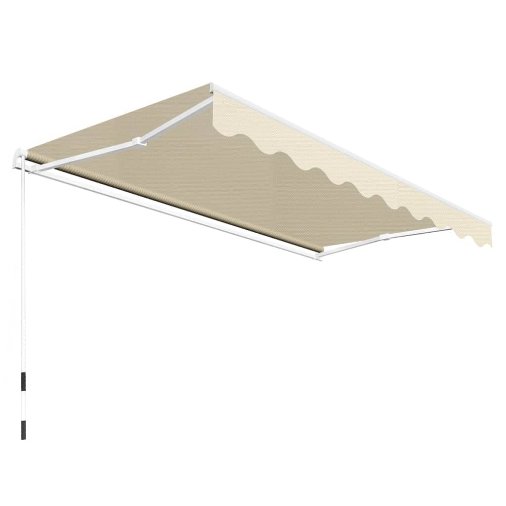 Buyweek Folding Awning Manual Operated 118.1" Cream