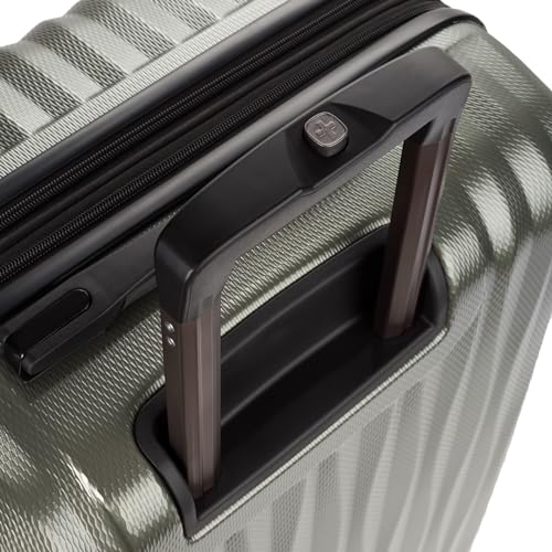 SwissGear 7272 Energie Expandable Hardside Luggage with Spinner Wheels and TSA Lock, Gunmetal, Carry-On 19-Inch