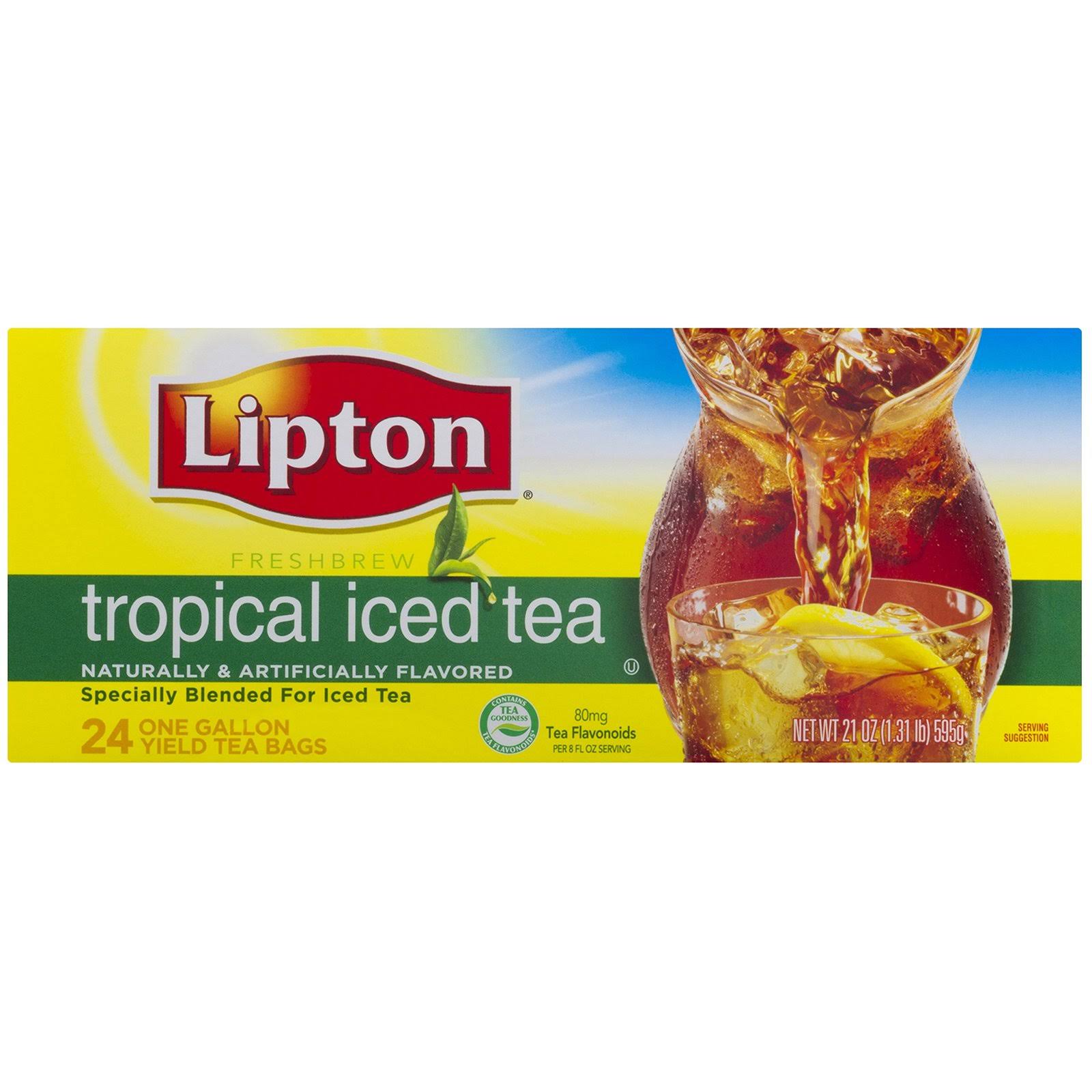 Lipton Tropical Iced Tea - 24 bags, 21 oz box