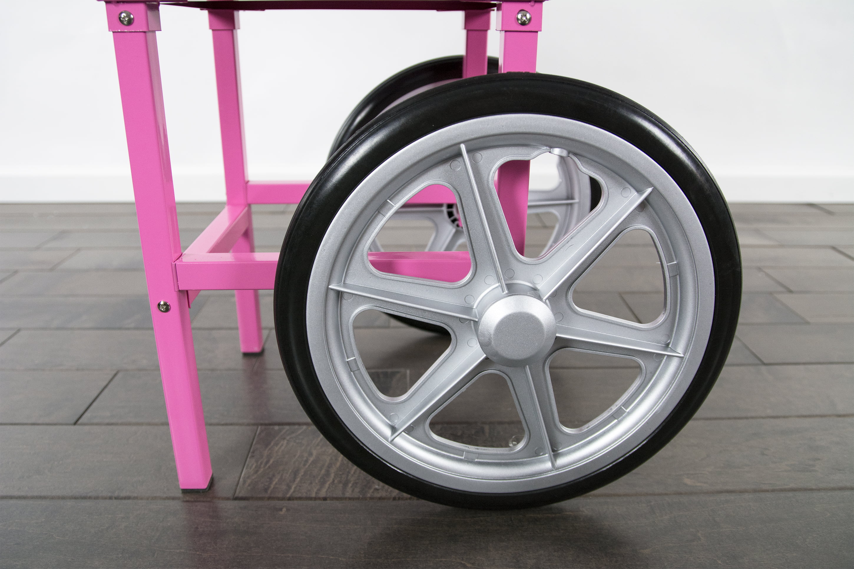 Electric Commercial Cotton Candy Machine / Floss Maker Pink Cart Stand VIVO