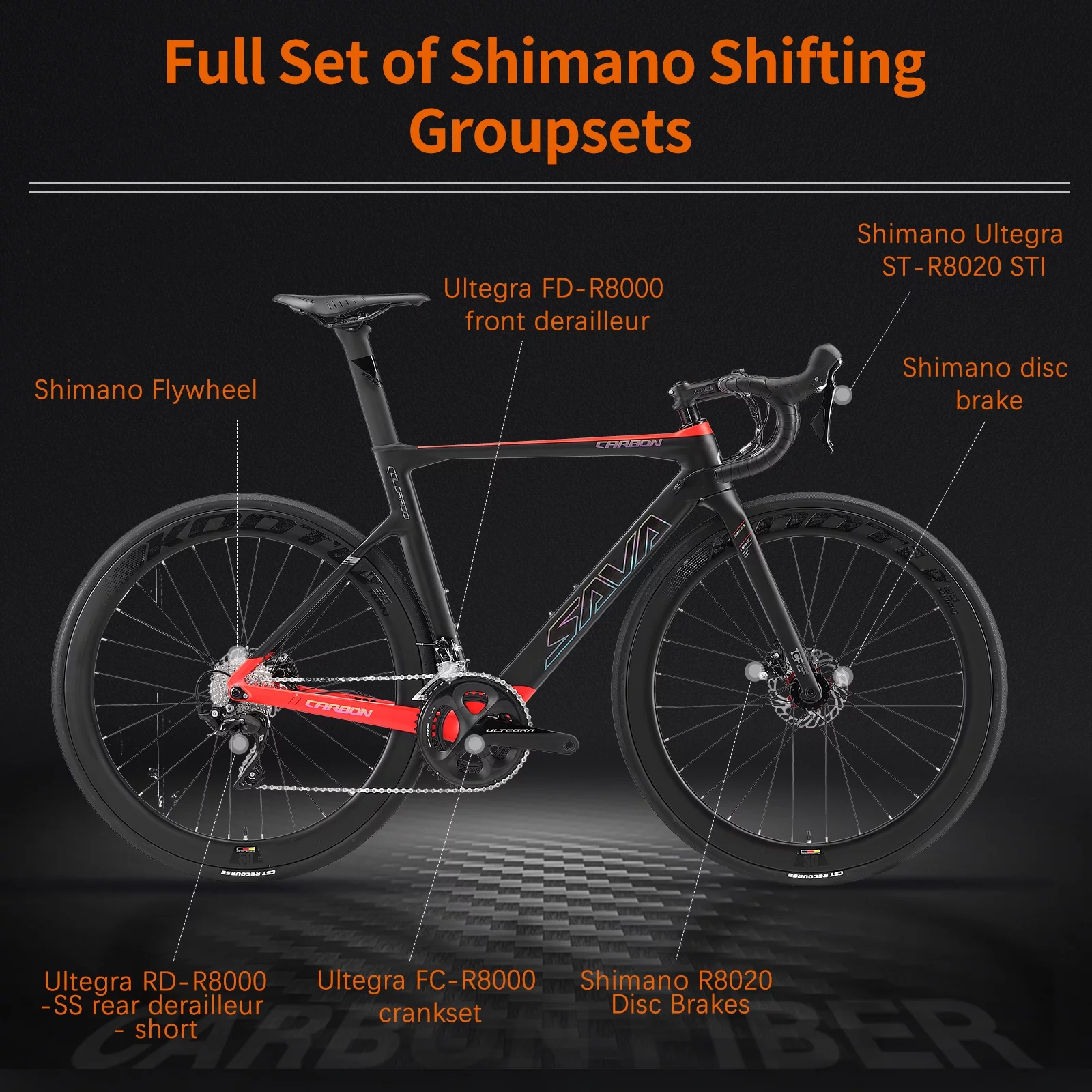 SAVADECK Carbon Fiber Road Bike
