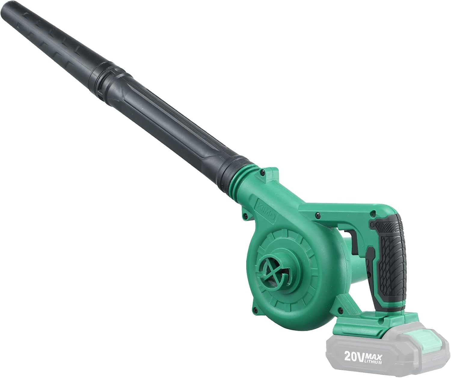 KIMO Cordless Leaf Blower, 2-IN-1 20V Lithium Battery Leaf Vacuum, 150CFM Lightweight Battery Powered Leaf Blower w/Variable-Speed