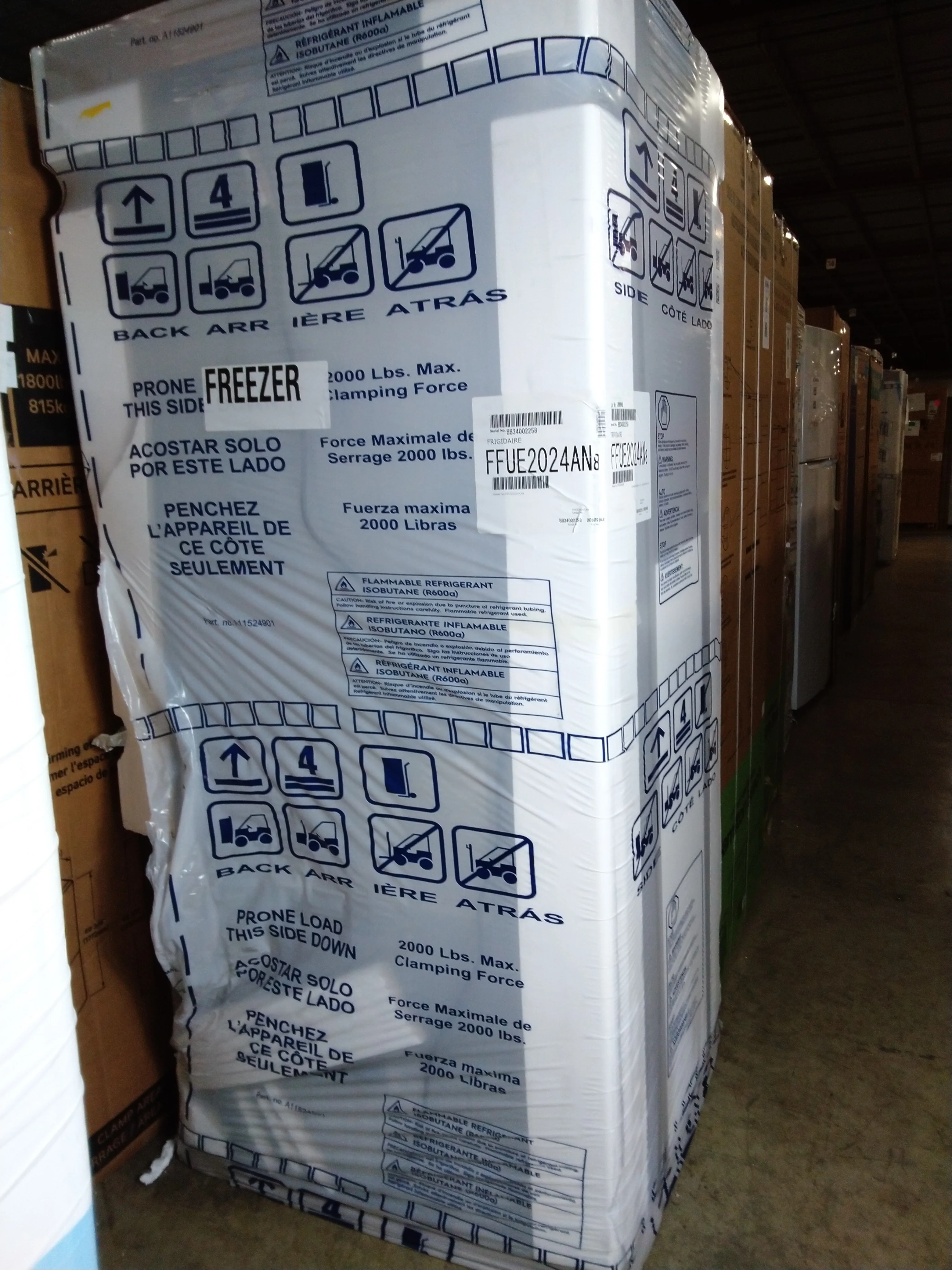 FRIGIDAIRE 20 CU FT. UPRIGHT FREEZER WITH AUTO-CLOSE DOORS - FFUE2024AN
