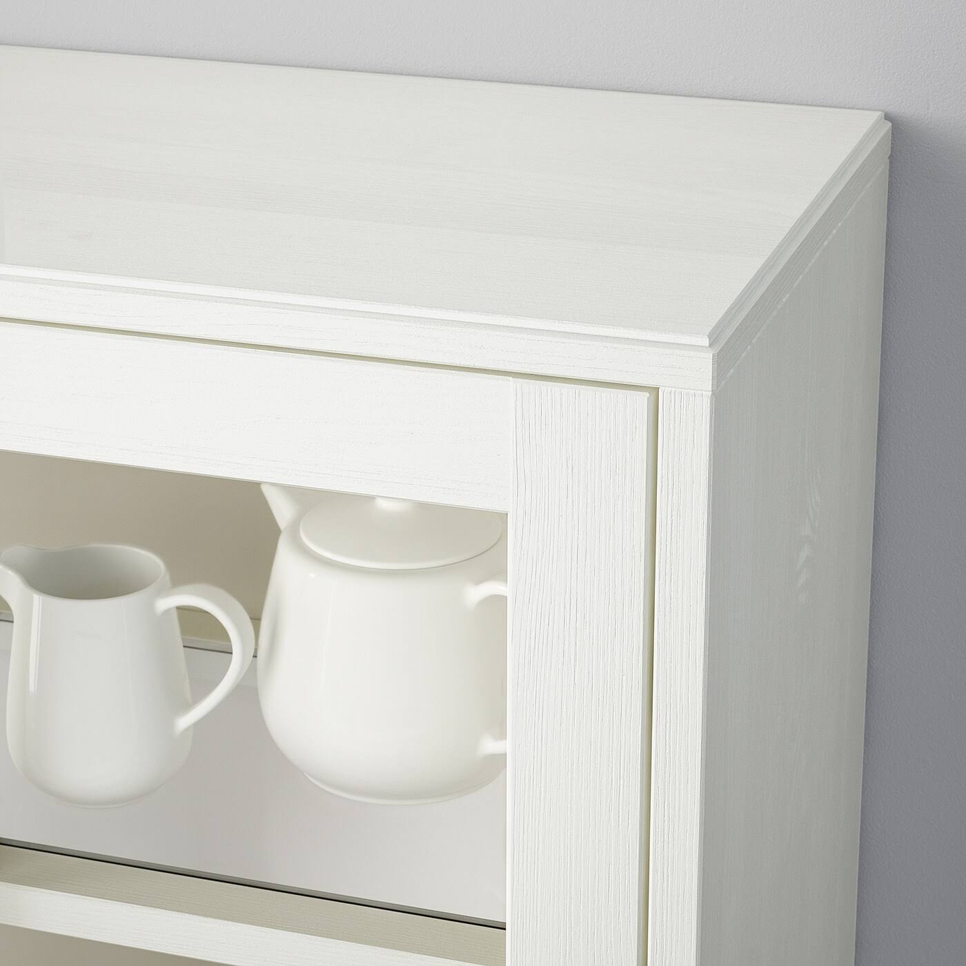 IKEA - HAVSTA Glass-Door Cabinet, White, 31 7/8x13 3/4x48 3/8