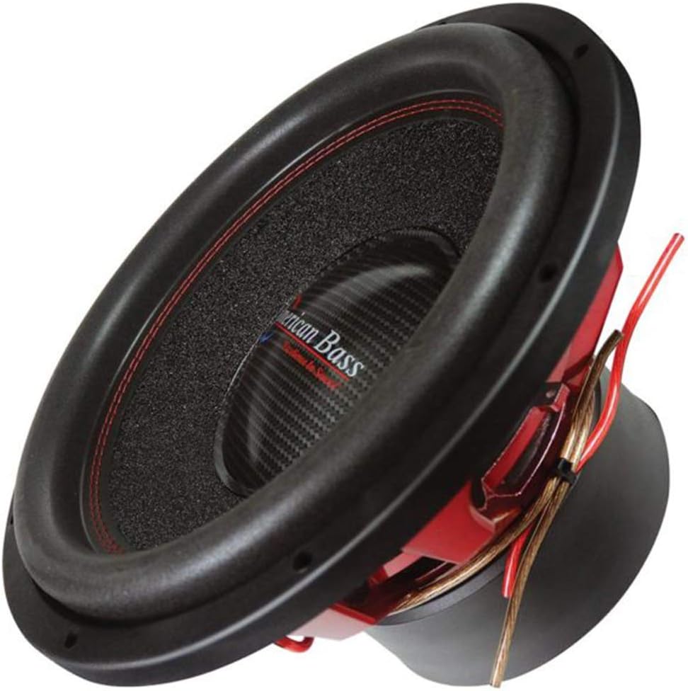 American Bass 15 Competition Car Subwoofer, 3000 Watt Maximum Power, Bass Surround Speaker, Car Audio Stereo Subwoofer - 15 inch