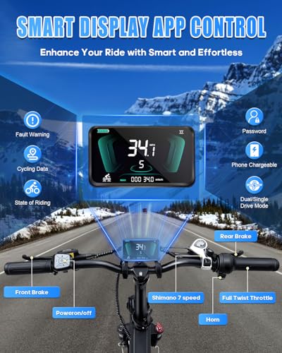 Wallke H9 AWD 3200W Dual Motor Electric Bike for Adult, 48V 82Ah/60Ah Sam-sung Cell Battery, 240-130 Mile 34MPH Fast Ebike
