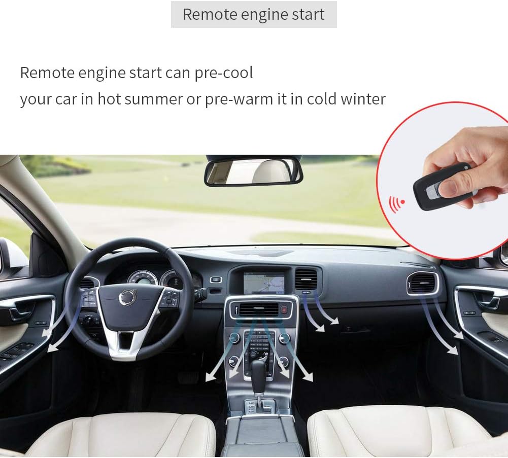 EASYGUARD EC002-K Rolling Code Universal PKE Car Alarm System Auto Start keyless go System Touch Password Keypad Entry Push Button auto Lock Unlock
