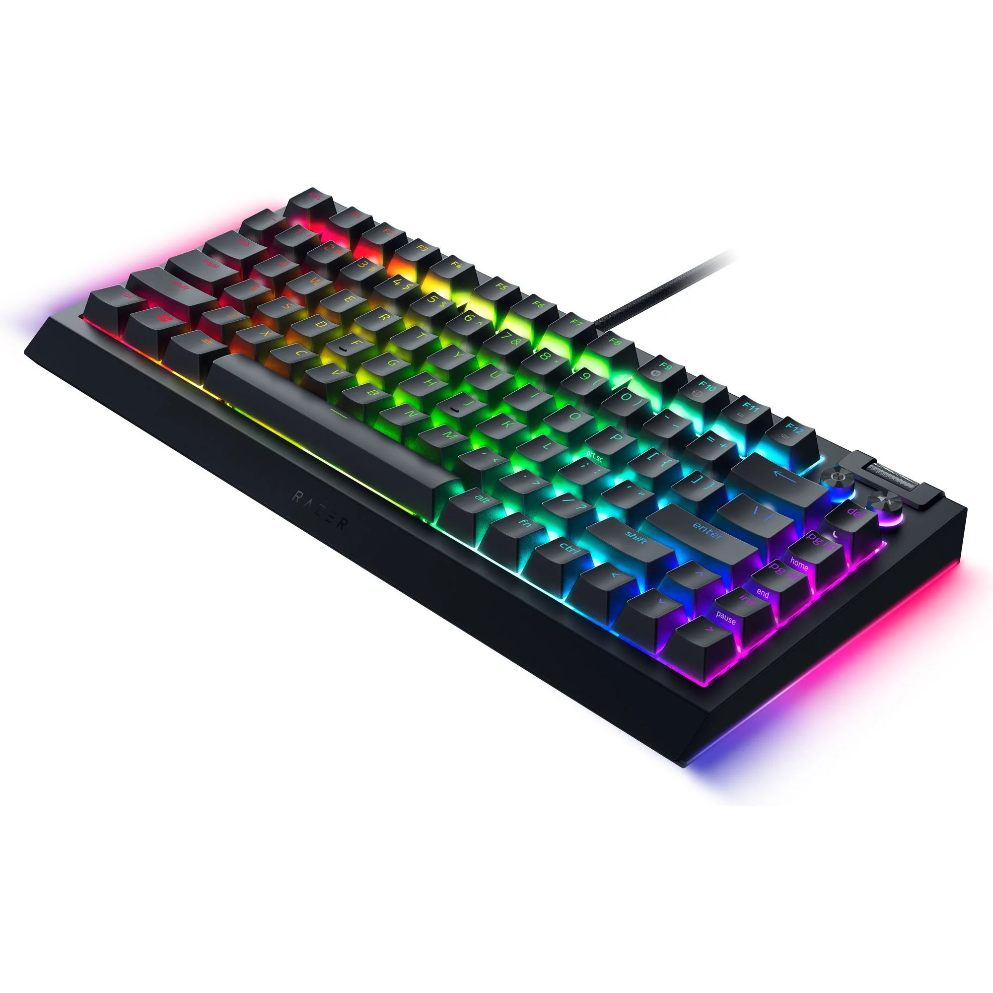 Razer BlackWidow V4 75% Hot-Swappable Mechanical Gaming Keyboard, RGB Chroma, Black - Radiant Selections