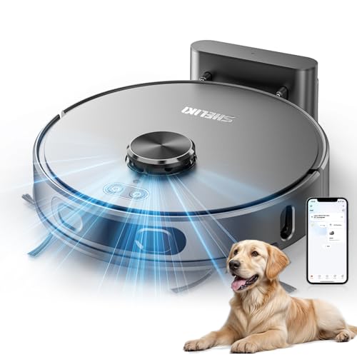 Robot Vacuum and Mop, Mapping Robotic Vacuums Cleaner with LiDAR Navigation Smart & Strong Suction, WiFi/App/Alexa/Voice Control, Obstacle Avoidance