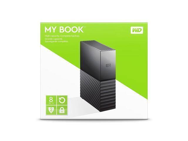 WD My Book 8TB USB 3.0 Desktop Hard Drive WDBBGB0080HBK-NESN Black