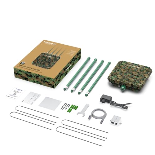 WAVLINK AX3000 Outdoor WiFi 6 Extender Long Range, WiFi 6 Outdoor Wireless Access Point, Support Active PoE, 4x8dBi Antennas,Outdoor WiFi Solution