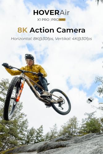 X1 PROMAX 8K Action Flying Camera, Foldable Drone with Camera with 42 KM/H Follow Speed, 10+ Fully Automatic Flight Modes