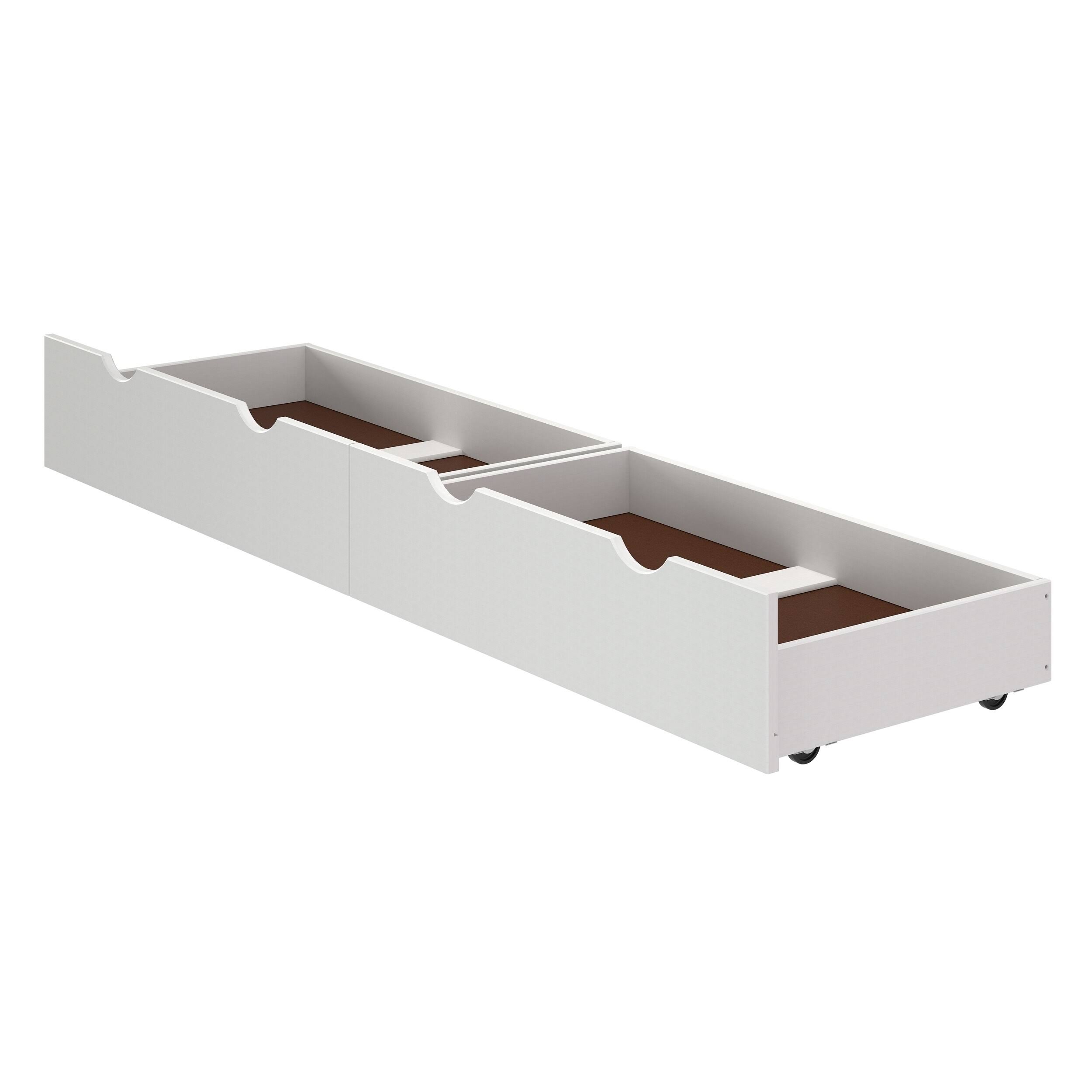 Alaterre Furniture Storage, Set of 2, Espresso Underbed Drawers