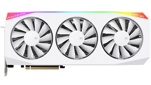 XFX Swift AMD Radeon RX 9060 XT OC White Gaming Edition with 8GB GDDR6 HDMI 2xDP, AMD RDNA 4 RX 9060XT RX-96TSW8GWQ
