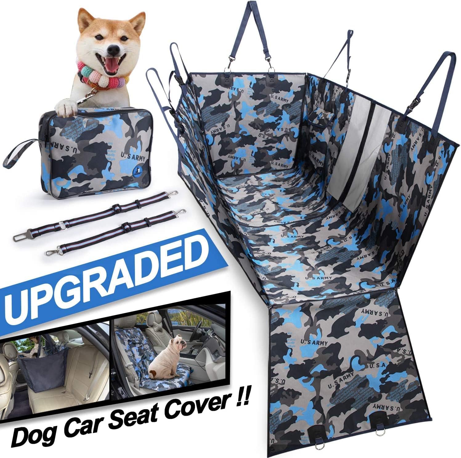 FAYUE Waterproof Seat Cover for Dogs | Scratch Proof, Nonslip & Heavy Duty Pet Dog Seat | Keeps Your Car Seats Clean | Pet Seat Cover Fits Cars