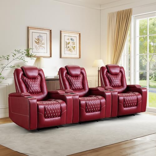 ANJ Power Recliner Chair with USB Ports and Cup Holders