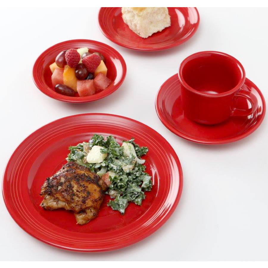 Tuxton China CQE-060 6 in. Concentrix Cayenne Saucer - 2 Dozen