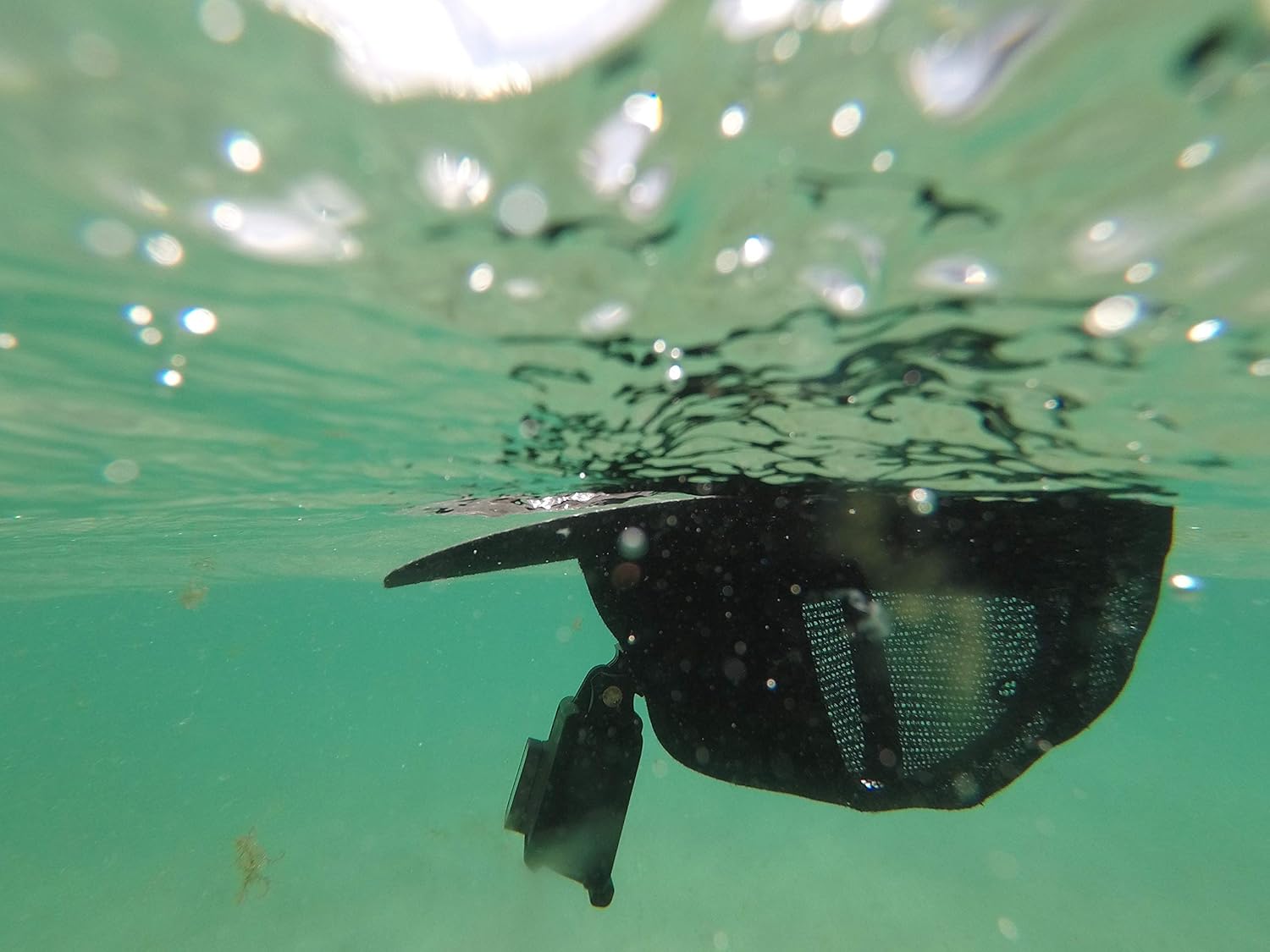 ActionHat® Black Curved Bill - Patented Floating Hat Mount Compatible for GoPro Hero 9/8/7/6/5/4/3 Action Camera