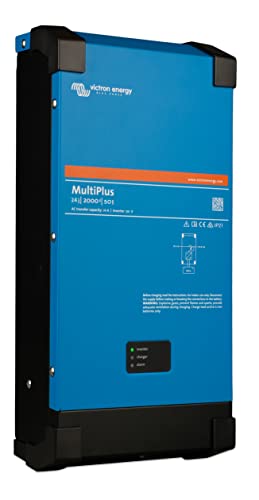 Victron Energy MultiPlus Pure Sine Wave Inverter Charger for 80 amp Battery, 2000VA 12-Volt