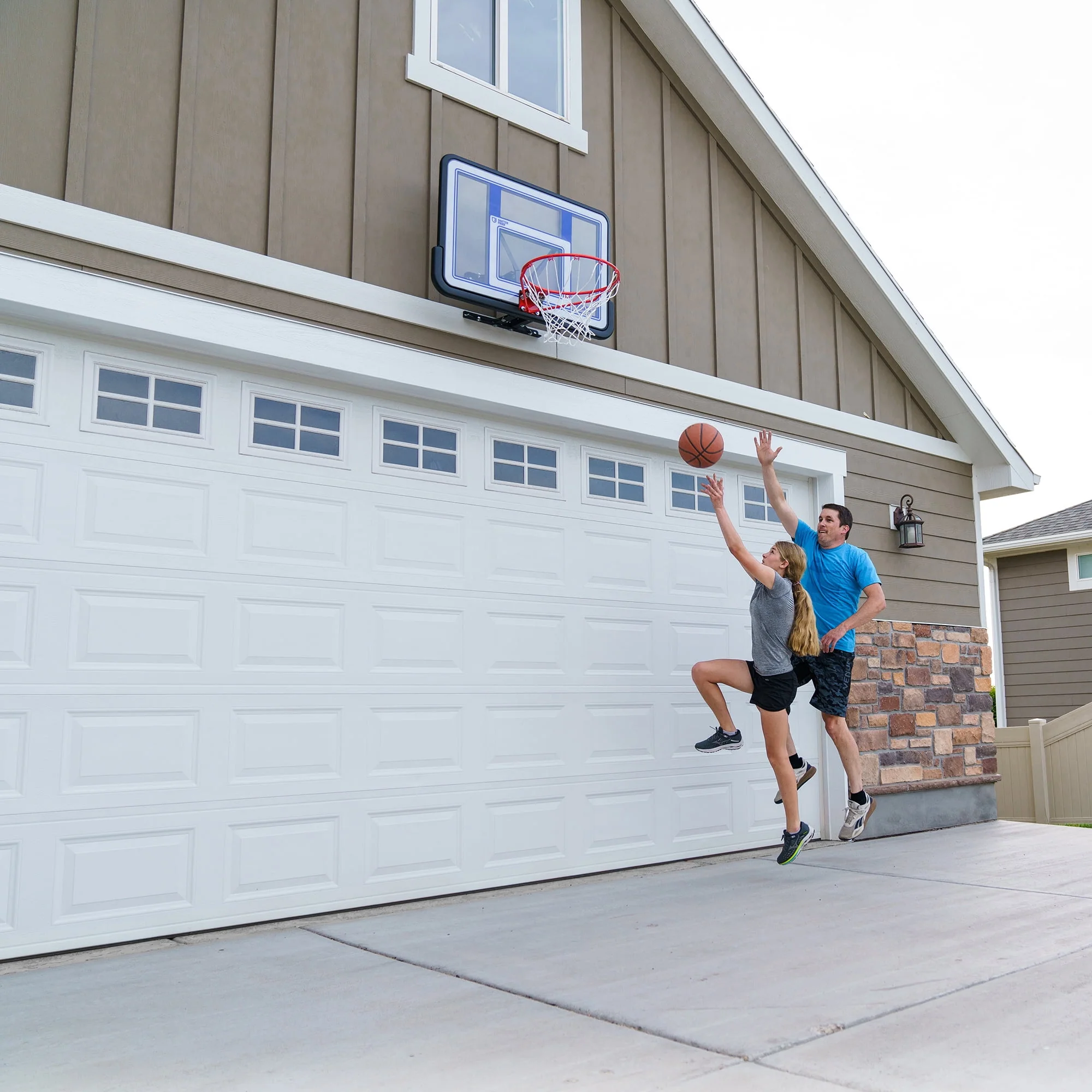 Lifetime Basketball Backboard and Rim Combo, 44 inch Polycarbonate (73650)