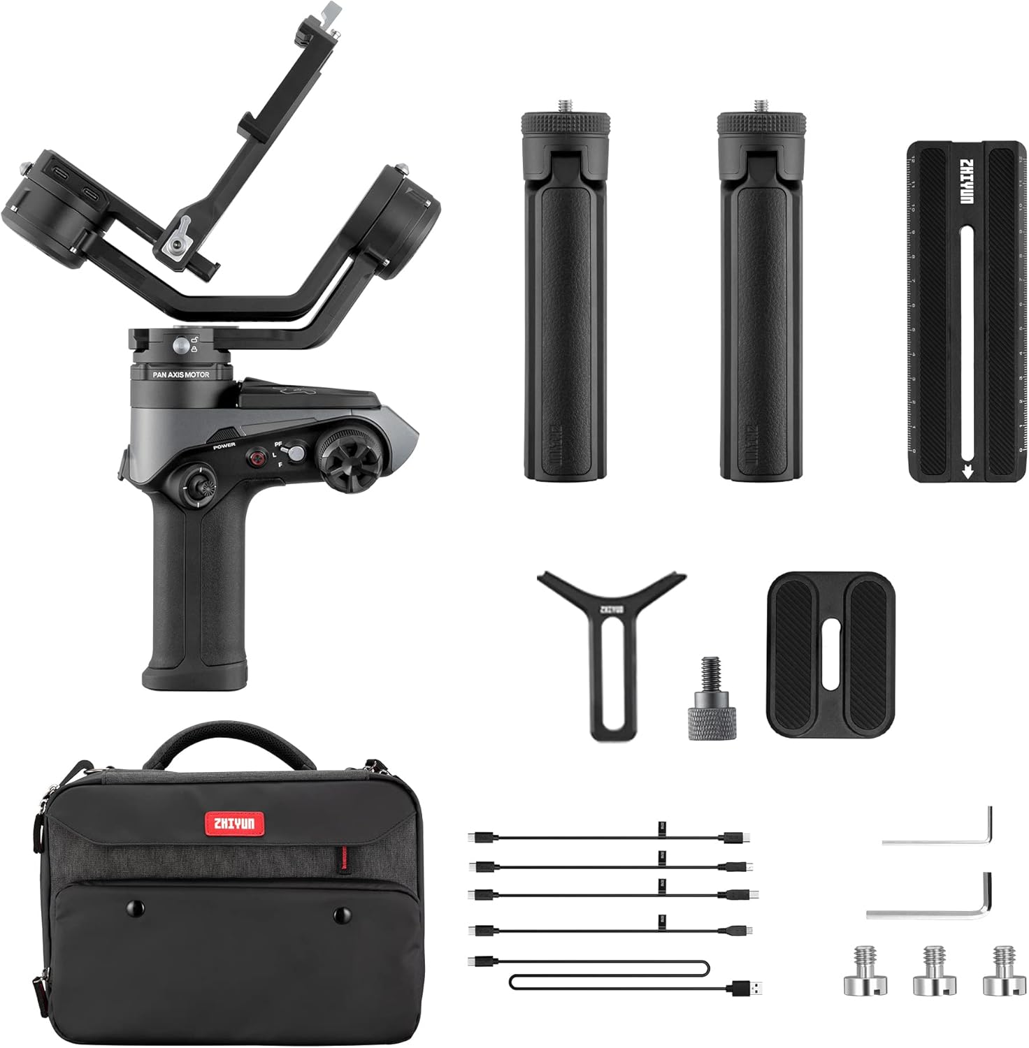 ZHIYUN Weebill 2 SE, 3-Axis Handheld Gimbal Stabilizer for DSLR Mirrorless Cameras for Sony Nikon Canon Panasonic Lumix BMPPC 6K, Double Tripod