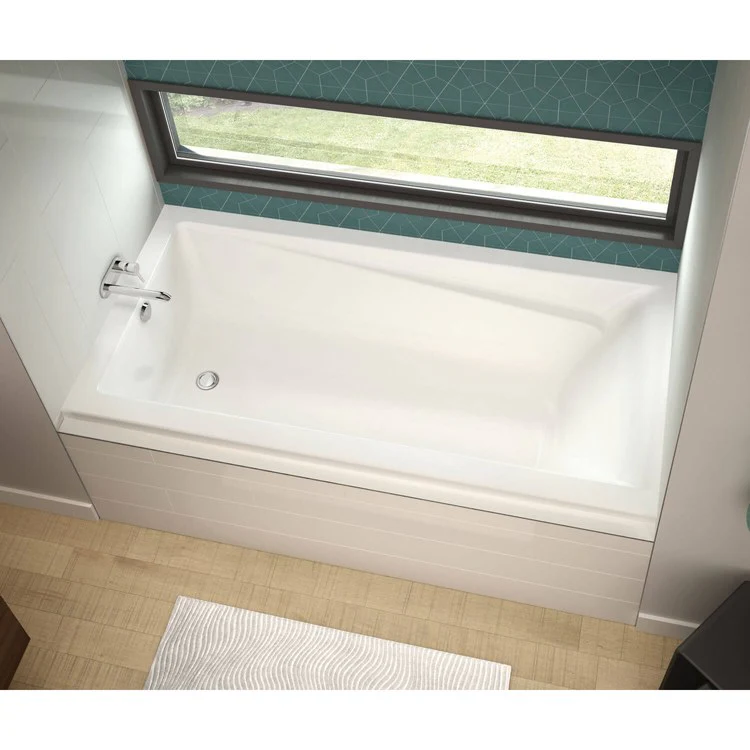 Tub Exhibit IF 59-7/8 x 36 x 18 Inch Alcove with Whirlpool Left White Acrylic