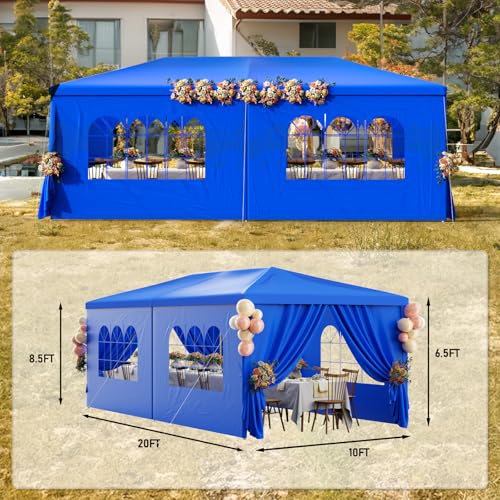 Outdoor Party Tent 10x30 Black Tents for Parties