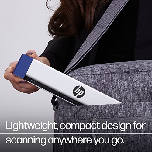 HP Small USB Document & Photo Scanner for Portable 1-Sided Sheetfed Digital Scanning, Model HPPS100, for Home, Office & Business