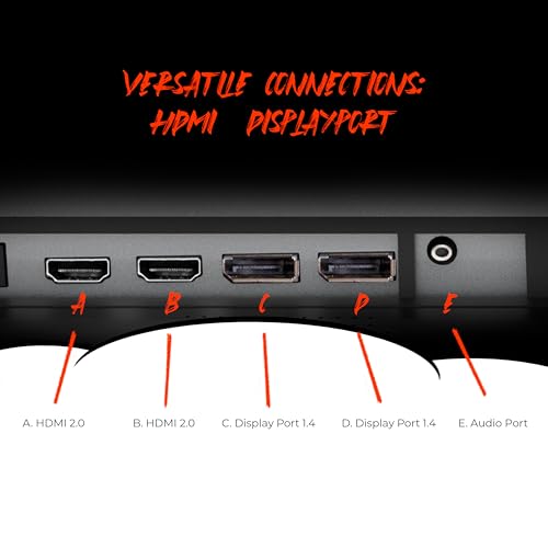 AOC C27G2Z 27" Curved Frameless Ultra-Fast Gaming Monitor, FHD 1080p, 0.5ms 240Hz, FreeSync, 2x HDMI 2.0, 1x Display Port, Height Adjustable