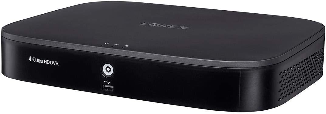 Lorex D841A81B 8 Channel 4K Ultra HD 1TB Security System DVR with Advanced Motion Detection Technology and Smart Home Voice Control, Black (Renewed)
