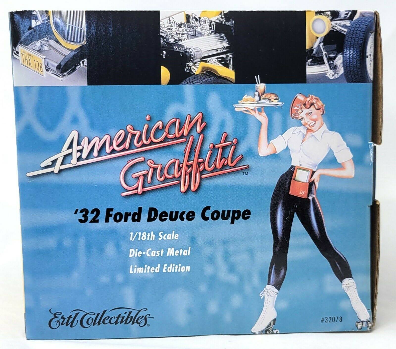Ertl #32078 American Muscle American Graffiti 32 Ford Deuce Coupe 1/18