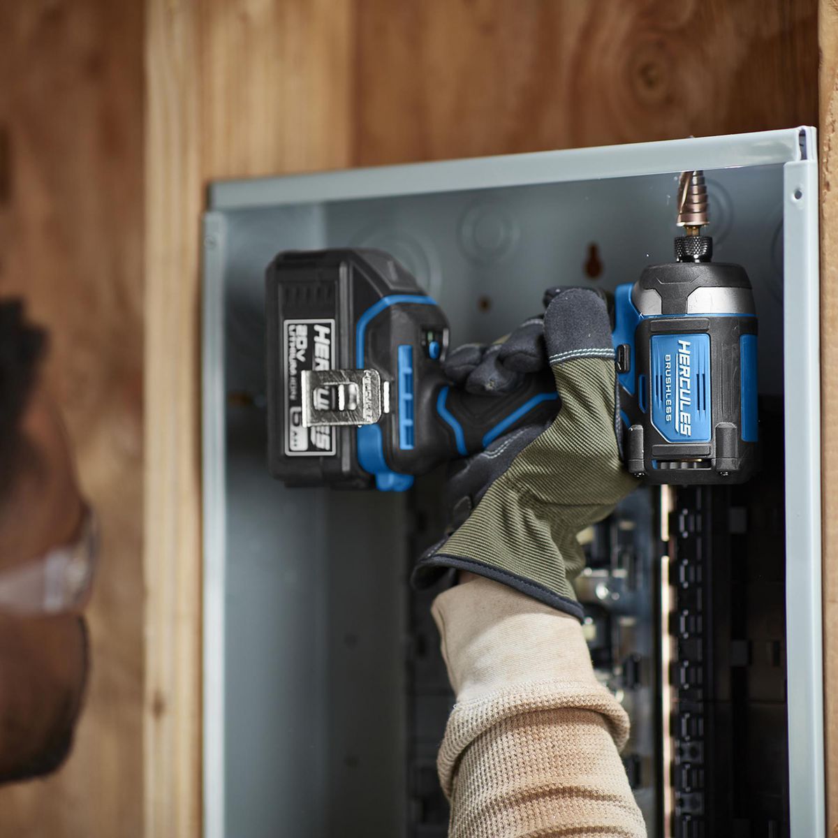 HERCULES 20V Brushless Cordless, 1/4 in. Compact, 3-Speed Impact Driver - Tool Only