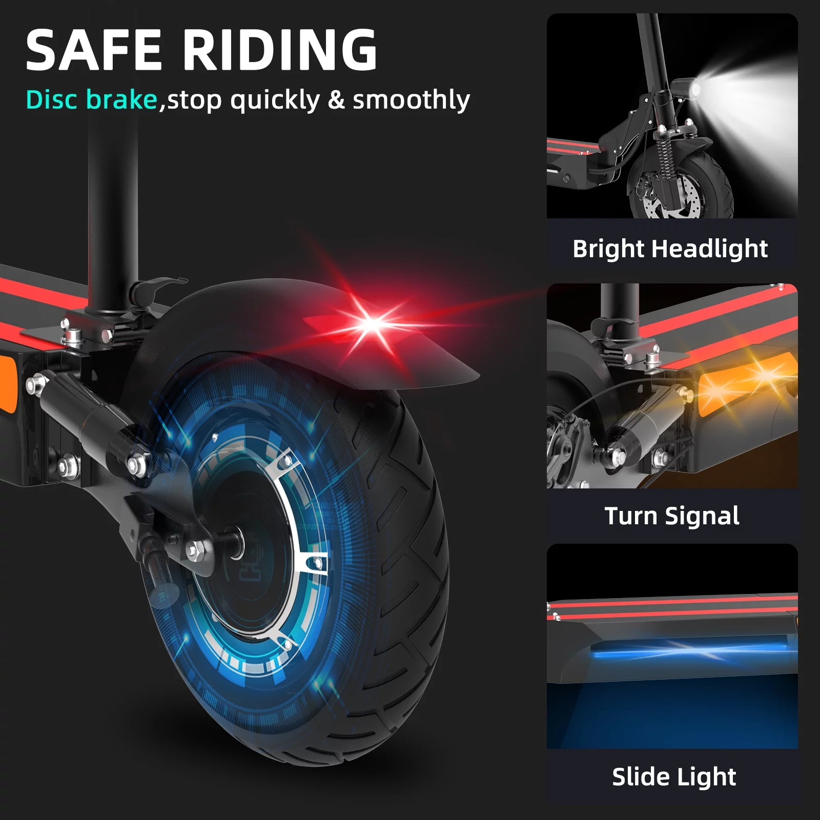 AJOOSOS X500 Electric Scooter with Seat - 2000W Dual Motor, 40 mph Max Speed, 40 Miles Long Range, 300lbs Max Load
