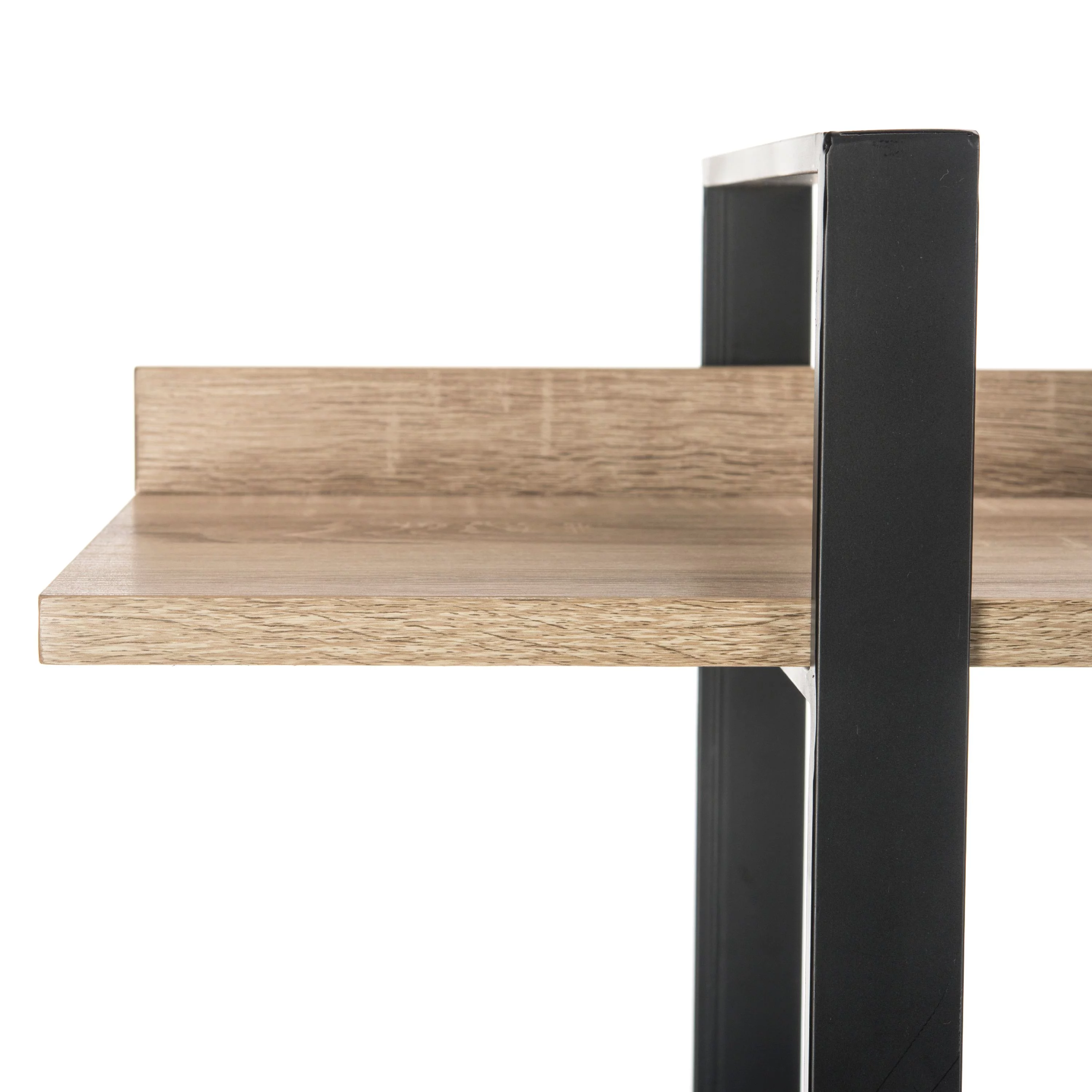 SAFAVIEH Melissa Retro Mid Century 4 Tier Etagere, Oak/Black