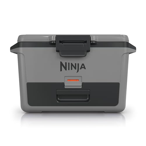 Ninja FB151GY FrostVault 50qt Hard Cooler with Dry Zone, Integrated Fridge-Temp Dry Storage Drawer, Premium Heavy-Duty Insulated Cooler