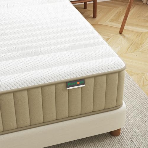 Full Mattress, 12 Inch Full Size Mattress with Cooling-Gel Memory Foam &Pocket Spring Hybrid, CertiPUR-US Certified, Medium Firm