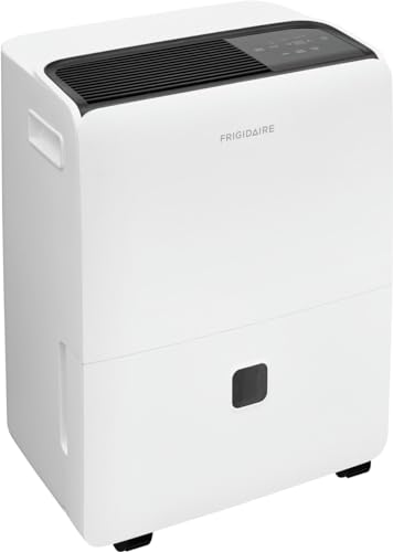 Frigidaire 50-Pint Portable Dehumidifier with Wi-Fi and Energy Star Certification for Medium/Large Rooms & Basements, Custom Humidity Control