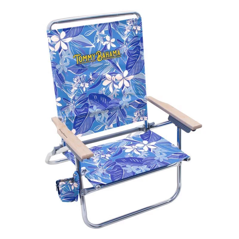 Tommy Bahama 8079884 4-Position Assorted Color Beach Folding Chair, Pack of 4