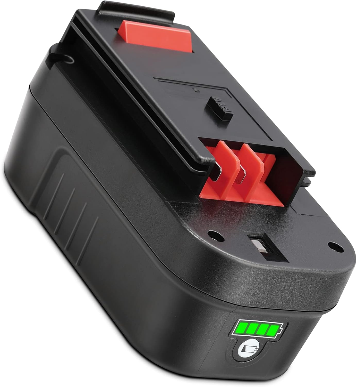 KUNLUN 5.5Ah HPB18 Lithium-Ion Battery Replacement for Black and Decker 18V Battery HPB18-OPE 244760-00 A1718 FS18FL FSB18 Firestorm Cordless Power