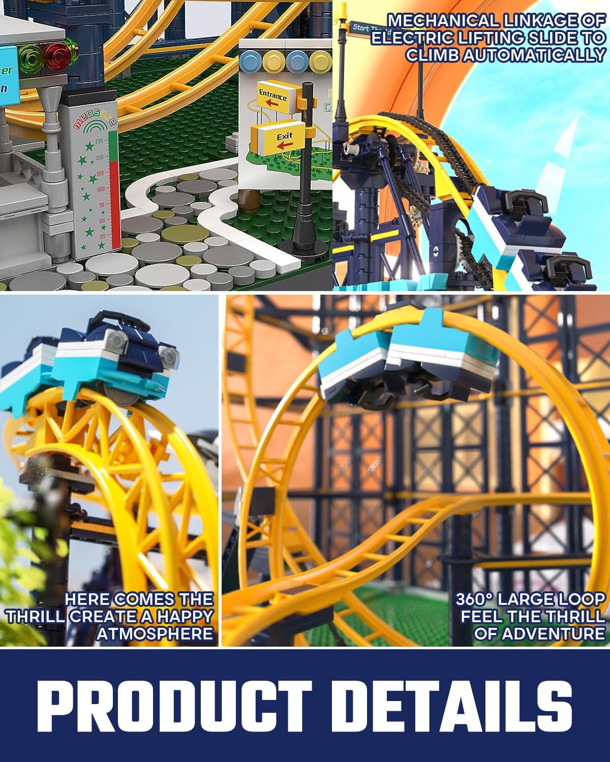 Roller Coaster Building Blocks Sets