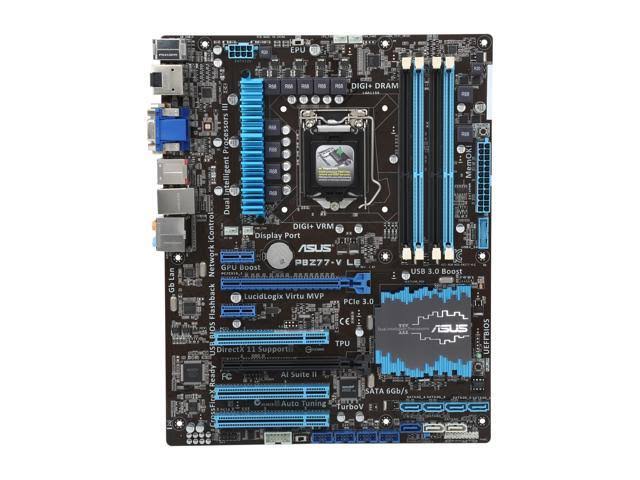 Asus P8Z77-V Le Desktop Motherboard - Intel Z77 Express Chipset - Sock